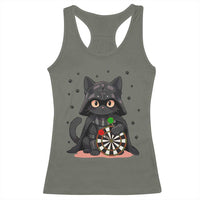 Dark Lord Cat Dartist Gift Racerback Tank Top Funny Sci Fi Dart Thrower Gift - Wonder Print Shop
