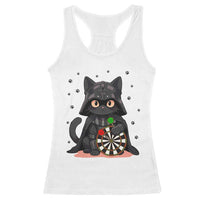 Dark Lord Cat Dartist Gift Racerback Tank Top Funny Sci Fi Dart Thrower Gift - Wonder Print Shop