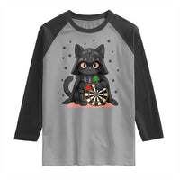 Dark Lord Cat Dartist Gift Raglan Shirt Funny Sci Fi Dart Thrower Gift - Wonder Print Shop