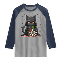 Dark Lord Cat Dartist Gift Raglan Shirt Funny Sci Fi Dart Thrower Gift - Wonder Print Shop