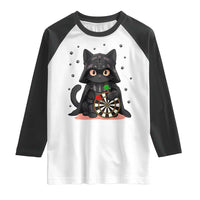 Dark Lord Cat Dartist Gift Raglan Shirt Funny Sci Fi Dart Thrower Gift - Wonder Print Shop