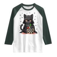 Dark Lord Cat Dartist Gift Raglan Shirt Funny Sci Fi Dart Thrower Gift - Wonder Print Shop