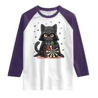 Dark Lord Cat Dartist Gift Raglan Shirt Funny Sci Fi Dart Thrower Gift - Wonder Print Shop