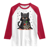 Dark Lord Cat Dartist Gift Raglan Shirt Funny Sci Fi Dart Thrower Gift - Wonder Print Shop