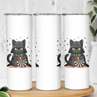 Dark Lord Cat Dartist Gift Skinny Tumbler Funny Sci Fi Dart Thrower Gift - Wonder Print Shop