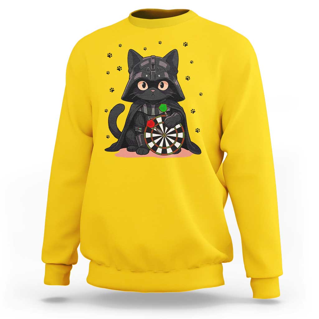 Dark Lord Cat Dartist Gift Sweatshirt Funny Sci Fi Dart Thrower Gift - Wonder Print Shop