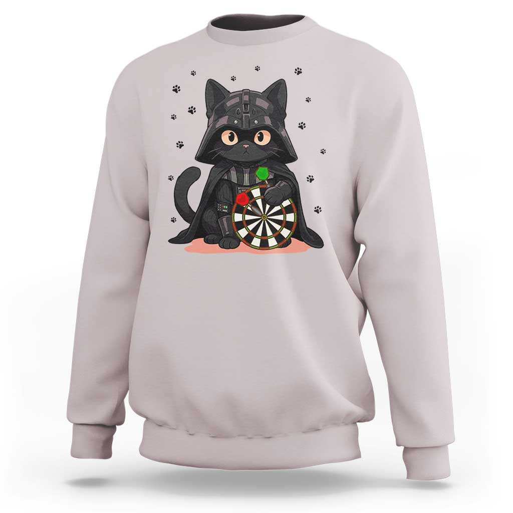 Dark Lord Cat Dartist Gift Sweatshirt Funny Sci Fi Dart Thrower Gift - Wonder Print Shop