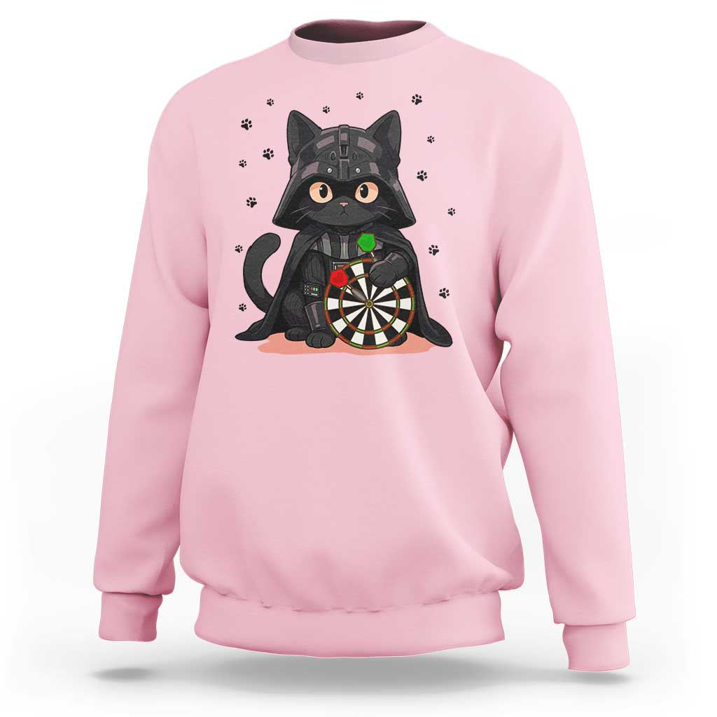 Dark Lord Cat Dartist Gift Sweatshirt Funny Sci Fi Dart Thrower Gift - Wonder Print Shop