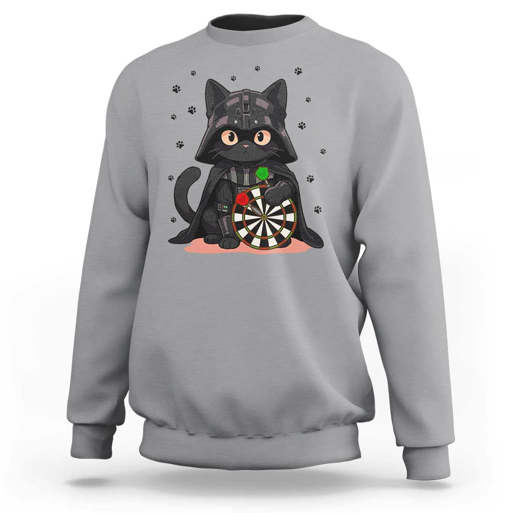 Dark Lord Cat Dartist Gift Sweatshirt Funny Sci Fi Dart Thrower Gift - Wonder Print Shop
