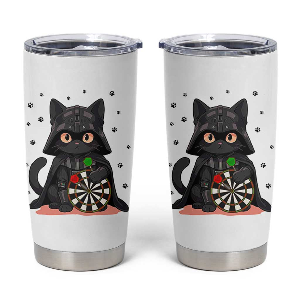 Dark Lord Cat Dartist Gift Tumbler Cup Funny Sci Fi Dart Thrower Gift - Wonder Print Shop
