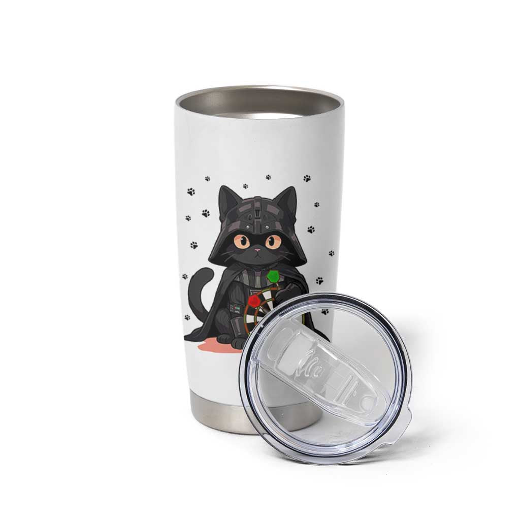 Dark Lord Cat Dartist Gift Tumbler Cup Funny Sci Fi Dart Thrower Gift - Wonder Print Shop