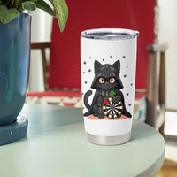 Dark Lord Cat Dartist Gift Tumbler Cup Funny Sci Fi Dart Thrower Gift - Wonder Print Shop