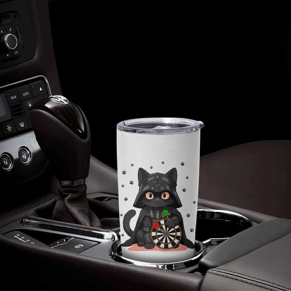 Dark Lord Cat Dartist Gift Tumbler Cup Funny Sci Fi Dart Thrower Gift - Wonder Print Shop