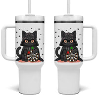 Dark Lord Cat Dartist Gift Tumbler With Handle Funny Sci Fi Dart Thrower Gift - Wonder Print Shop
