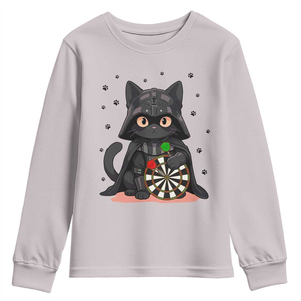 Dark Lord Cat Dartist Gift Youth Sweatshirt Funny Sci Fi Dart Thrower Gift - Wonder Print Shop