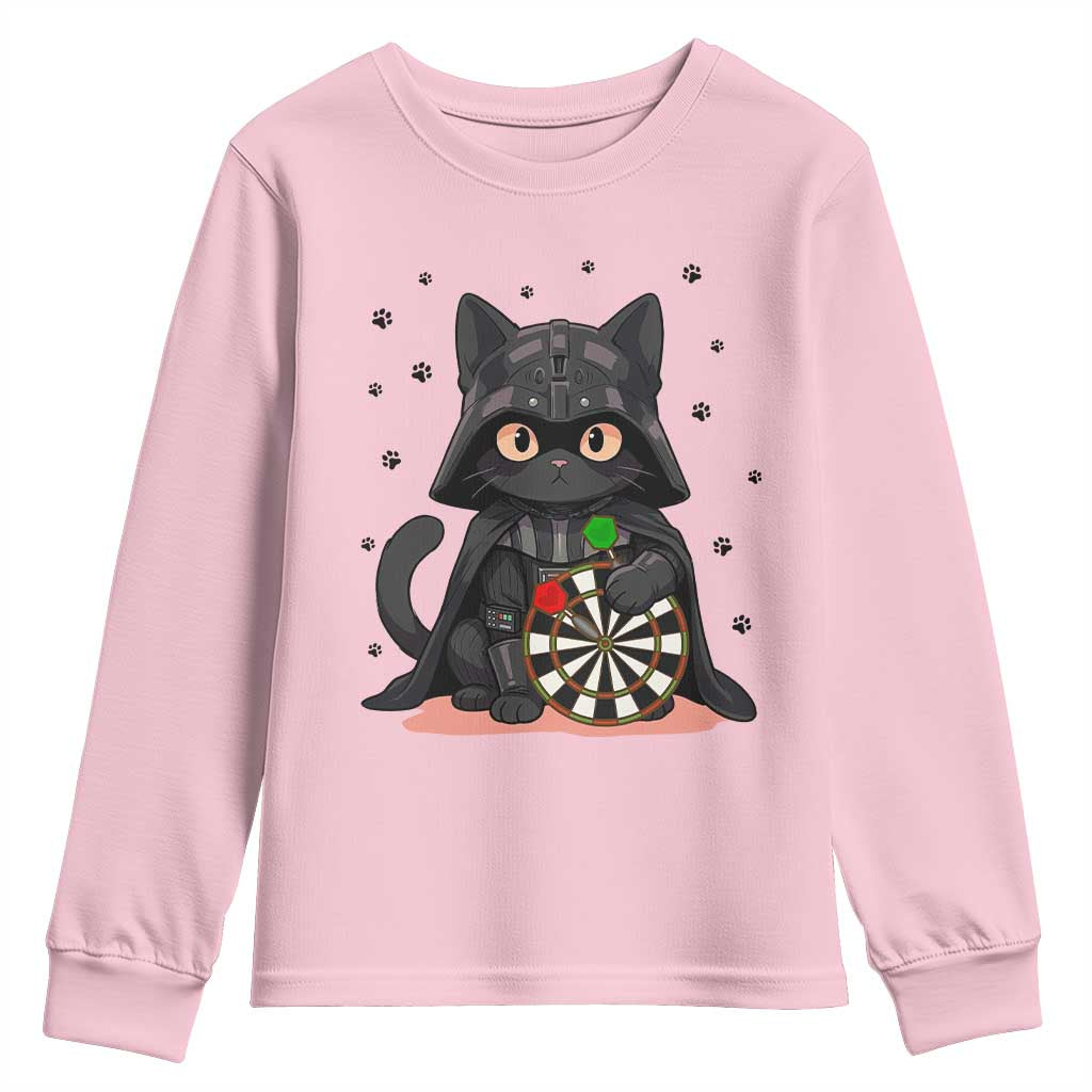 Dark Lord Cat Dartist Gift Youth Sweatshirt Funny Sci Fi Dart Thrower Gift - Wonder Print Shop