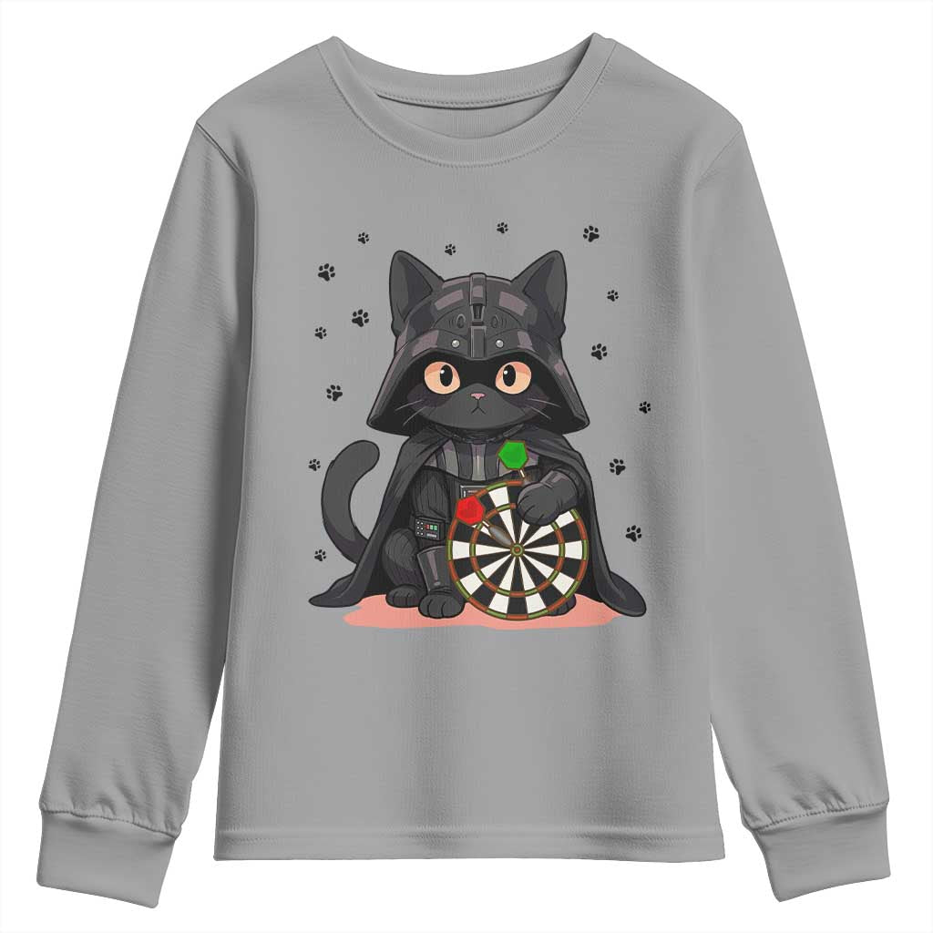 Dark Lord Cat Dartist Gift Youth Sweatshirt Funny Sci Fi Dart Thrower Gift - Wonder Print Shop