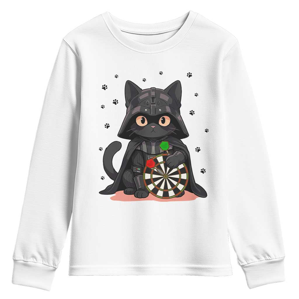 Dark Lord Cat Dartist Gift Youth Sweatshirt Funny Sci Fi Dart Thrower Gift - Wonder Print Shop