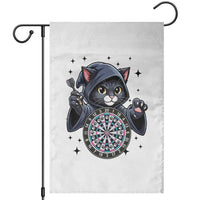 Funny Grim Reaper Cat Dart Player Garden Flag Gothic Dartist Gift - Wonder Print Shop