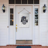 Funny Grim Reaper Cat Dart Player Garden Flag Gothic Dartist Gift - Wonder Print Shop