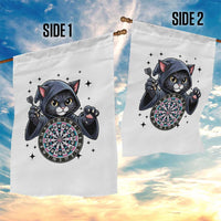 Funny Grim Reaper Cat Dart Player Garden Flag Gothic Dartist Gift - Wonder Print Shop