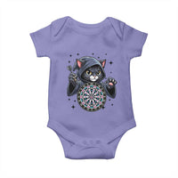 Funny Grim Reaper Cat Dart Player Baby Onesie Gothic Dartist Gift - Wonder Print Shop