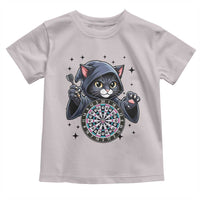Funny Grim Reaper Cat Dart Player Toddler T Shirt Gothic Dartist Gift - Wonder Print Shop