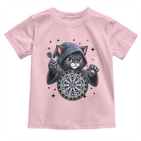 Funny Grim Reaper Cat Dart Player Toddler T Shirt Gothic Dartist Gift - Wonder Print Shop