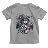 Funny Grim Reaper Cat Dart Player Toddler T Shirt Gothic Dartist Gift - Wonder Print Shop