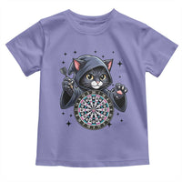 Funny Grim Reaper Cat Dart Player Toddler T Shirt Gothic Dartist Gift - Wonder Print Shop