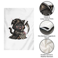 Dark Reaper Cat Throwing Darts Garden Flag Funny Pub Game Gift - Wonder Print Shop