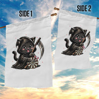 Dark Reaper Cat Throwing Darts Garden Flag Funny Pub Game Gift - Wonder Print Shop