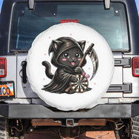 Dark Reaper Cat Throwing Darts Spare Tire Cover Funny Pub Game Gift - Wonder Print Shop