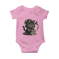 Dark Reaper Cat Throwing Darts Baby Onesie Funny Pub Game Gift - Wonder Print Shop