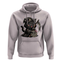 Dark Reaper Cat Throwing Darts Hoodie Funny Pub Game Gift - Wonder Print Shop