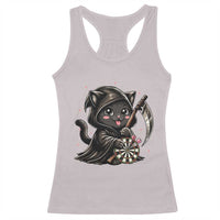 Dark Reaper Cat Throwing Darts Racerback Tank Top Funny Pub Game Gift - Wonder Print Shop