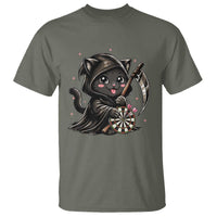 Dark Reaper Cat Throwing Darts T Shirt Funny Pub Game Gift - Wonder Print Shop