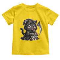 Dark Reaper Cat Throwing Darts Toddler T Shirt Funny Pub Game Gift - Wonder Print Shop