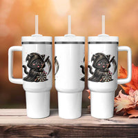 Dark Reaper Cat Throwing Darts Tumbler With Handle Funny Pub Game Gift - Wonder Print Shop