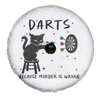 Funny Grumpy Cat Darts Spare Tire Cover Because Murder Is Wrong - Wonder Print Shop