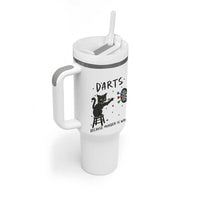Funny Grumpy Cat Darts Tumbler With Handle Because Murder Is Wrong - Wonder Print Shop