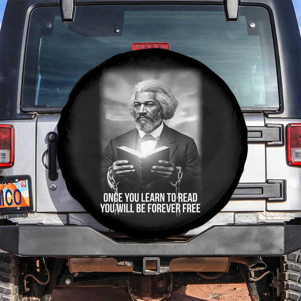 Frederick Douglass Spare Tire Cover Once You Learn To Read You Will Be Forever Free - Wonder Print Shop