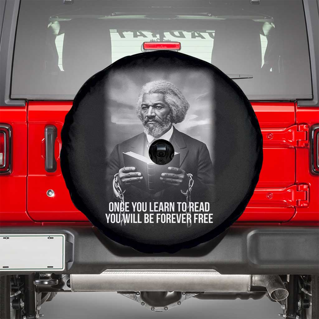 Frederick Douglass Spare Tire Cover Once You Learn To Read You Will Be Forever Free - Wonder Print Shop