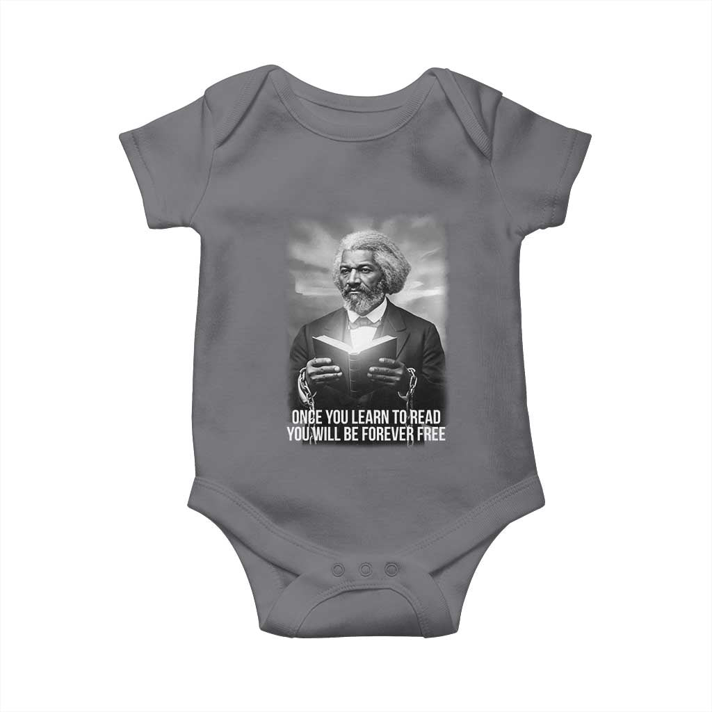 Frederick Douglass Baby Onesie Once You Learn To Read You Will Be Forever Free - Wonder Print Shop
