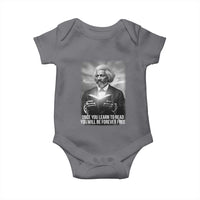 Frederick Douglass Baby Onesie Once You Learn To Read You Will Be Forever Free - Wonder Print Shop