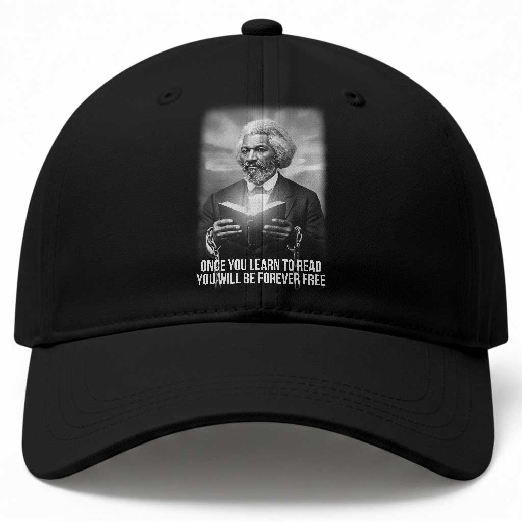 Frederick Douglass Baseball Cap Once You Learn To Read You Will Be Forever Free
