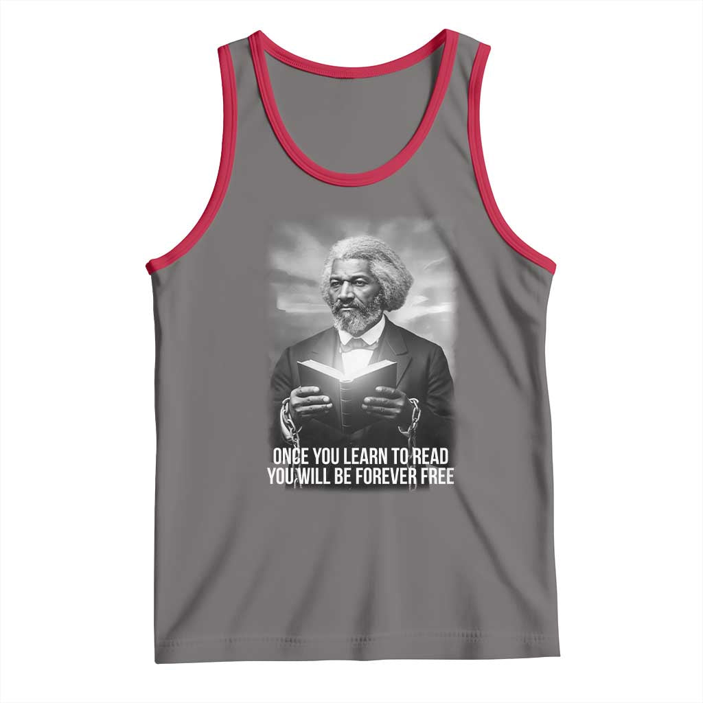 Frederick Douglass Tank Top Once You Learn To Read You Will Be Forever Free - Wonder Print Shop