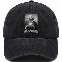 Frederick Douglass Washed Cotton Baseball Cap Once You Learn To Read You Will Be Forever Free