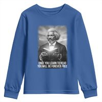 Frederick Douglass Youth Sweatshirt Once You Learn To Read You Will Be Forever Free - Wonder Print Shop