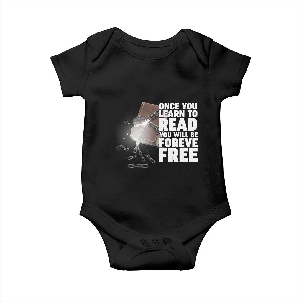 Frederick Douglass Freedom Quote Baby Onesie Once You Learn To Read - Wonder Print Shop
